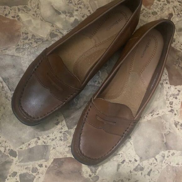Bass Brown Antoinette Leather loafers, size 11M - Picture 1 of 6